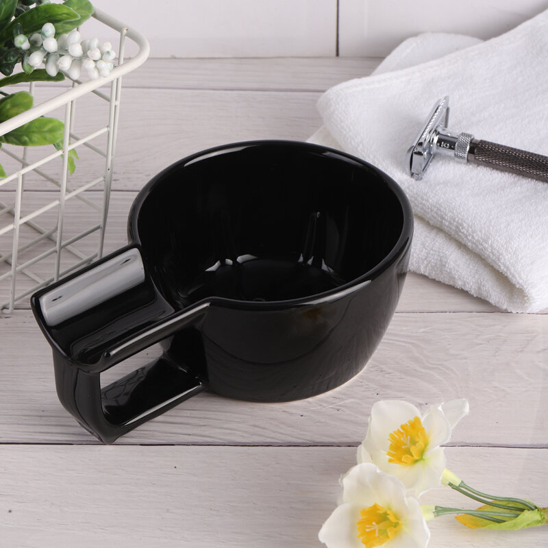 YAQI Высококачественная Черная керамическая чаша для бритья для мужчин инструменты для бритья