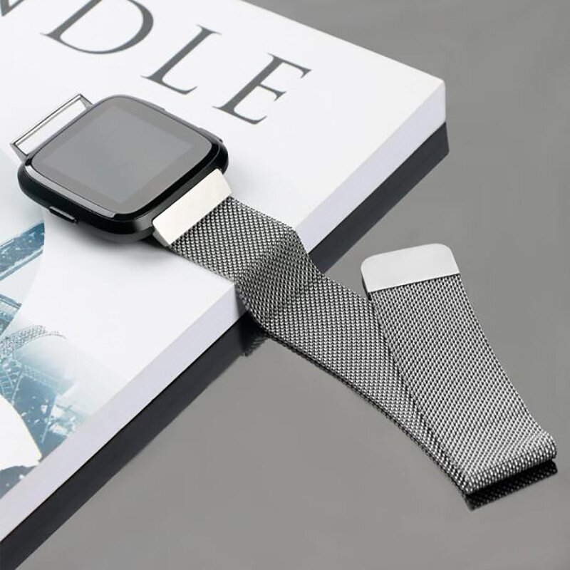 Металлический ремешок для Fitbit Versa 2 3 4 Lite Sense Band, сменный браслет с магнитной петлей «Миланская петля» для наручных часов