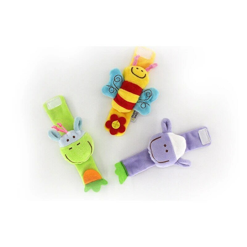 Plush Stroller Wrist Rattle Newborn Crib Soft Hand Rattles Baby Toys Bed  Educational Toy For Children Animal Baby toys