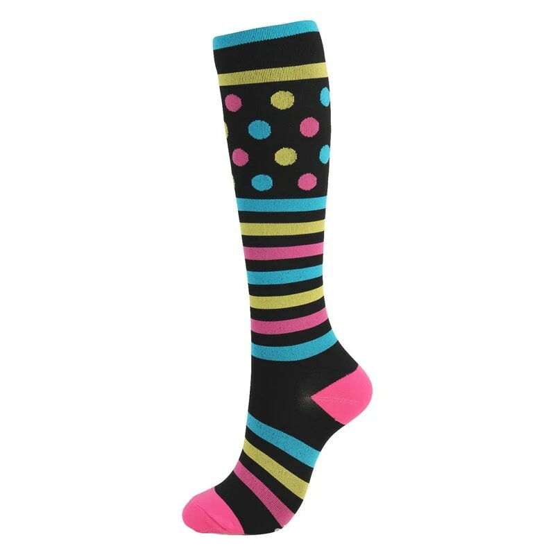 venda imperdível! meias de compressão colorida meias para corrida alta qualidade meia de compressão masculina atacado para revender
