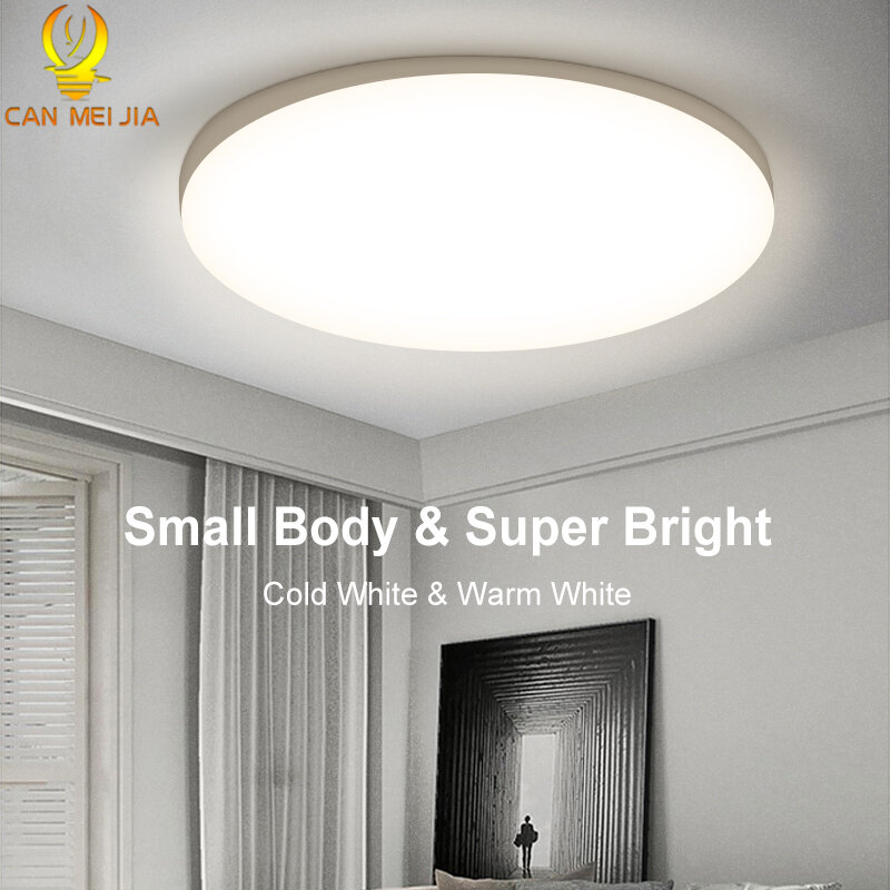 Luces de techo LED para habitación, lámpara de techo moderna de 15W, 20W, 30W, 50W, Panel de luz Led de 220V, accesorio de iluminación ultrafino para dormitorio y cocina
