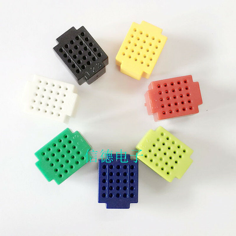 ZY-25 otwór solderless mini mini breadboard płytka obwodu drukowanego solderless płyta testowa (siedem kolorów)