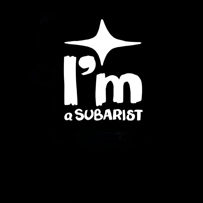 I Am Subarista – autocollants de voiture intéressants, accessoires de protection solaire créative, personnalité étanche, carrosserie en Pvc, décoration de fenêtre
