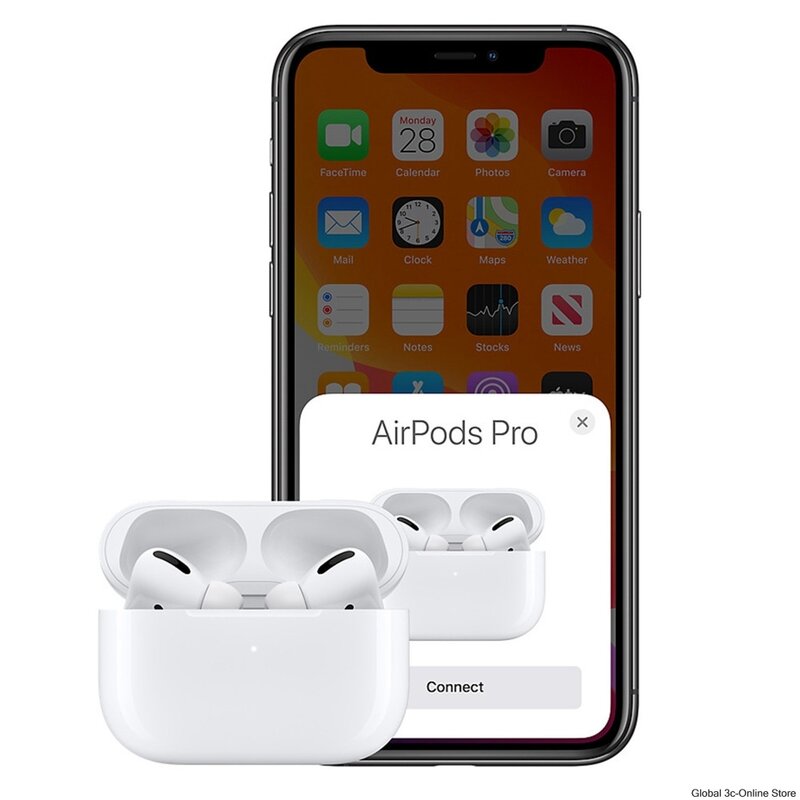 Apple Airpods Pro Беспроводной Bluetooth наушники оригинальный воздушный стручки активная Шум отмена с зарядным чехол быстрой зарядки