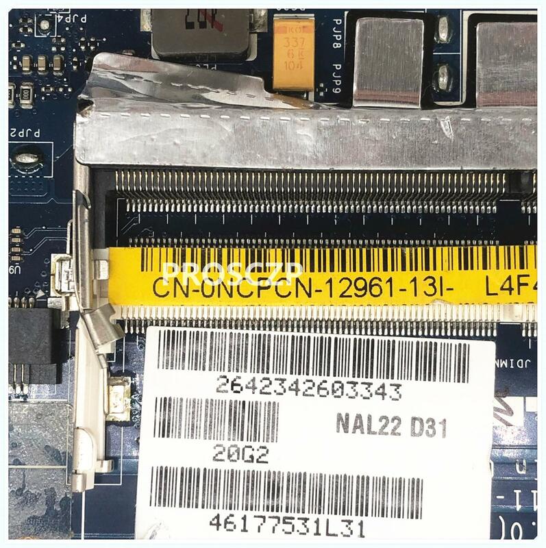 สำหรับDell E6510 NAL22 LA-5573Pแล็ปท็อปNCPCN 0NCPCN CN-0NCPCN SLGZQ QM57 DDR3 100% ทำงานได้ดี
