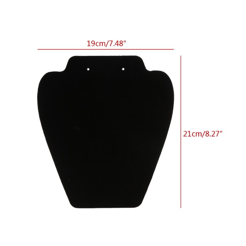 7.5inches Black Velvet Earrings Necklaces Jewelry Organizers Displays Stand with Reinforced Bracket Jewelry Holder Racks
