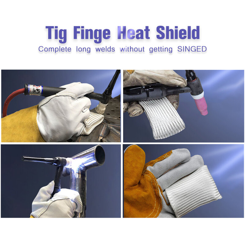 Gants de soudage TIG respirants, protège-doigts pour le soudage TIG L / XL