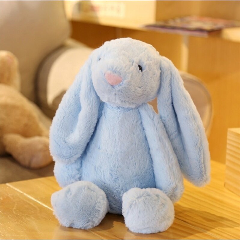 25CM Long Ear Rabbit Plush Toys Soft Bonny Rabbit Sleeping Stuffed Animals Cartoon Toys Dolls For Girls Children Birthday Gifts