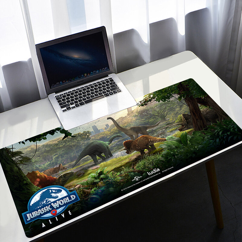 Jurassic Park – tapis de souris en caoutchouc naturel, 90x40cm, pour ordinateur de bureau et de Gamer