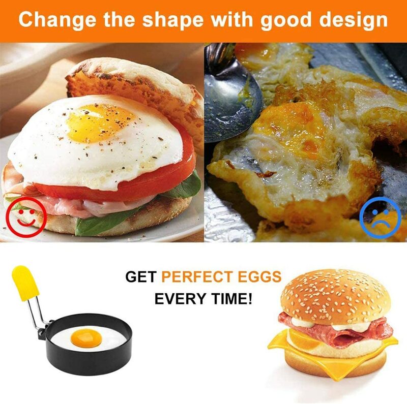 UFO STYLE metalowe jajko sadzone pierścień na naleśniki omlet jajko sadzone forma okrągła formy do jajek do gotowania śniadanie Pan piekarnik kuchnia