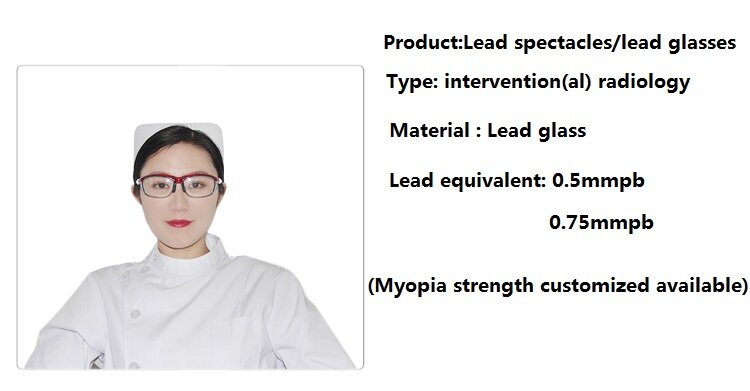 Ray & ガス保護メガネ0.5mmpb,フロントおよびサイド保護付き0.75mmpb,PVCフレーム,リードレンズ,眼鏡