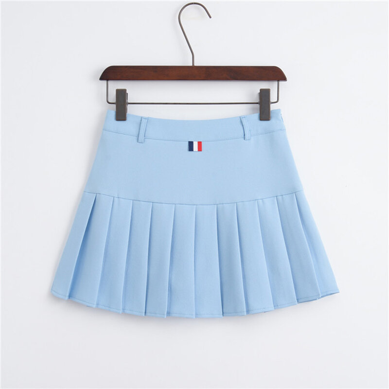 Jupes de Golf pour femmes, 6 couleurs, nouvelle collection, Style Preppy à rayures, taille haute, plissée, Mini-jupe de Tennis