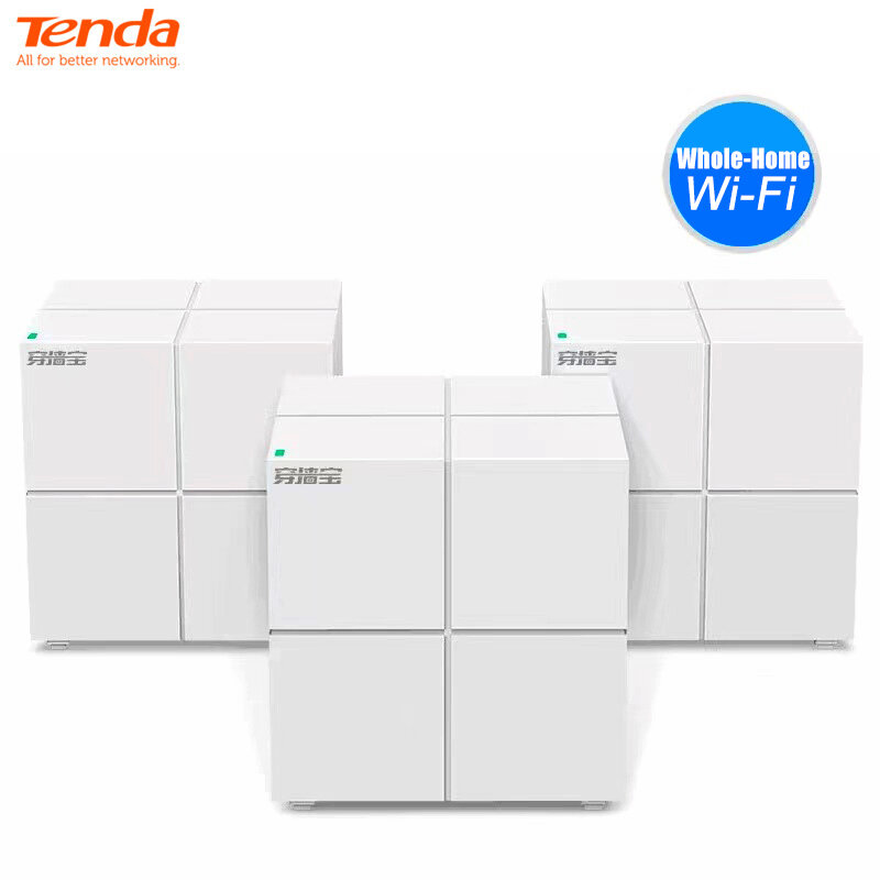 Tenda MW6 Mesh Wireless Gigabit Router 11AC Dual-Band 2,4G/5,0 GHz Ganze Hause Wifi Abdeckung System lange Palette Brücke Repeater