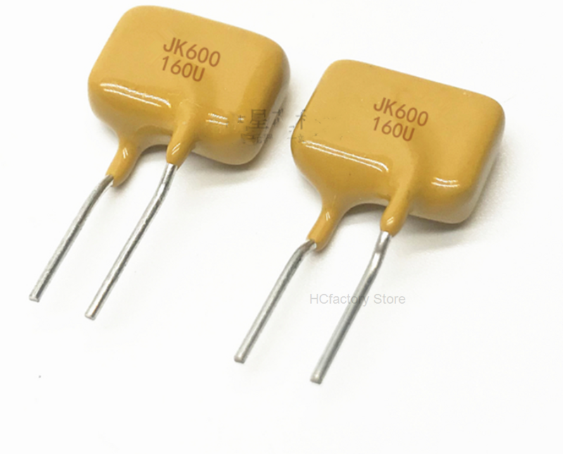 Fusible de autorrecuperación vertical PPTC Original, 600V / 160mA, termistor PTC de jk600-160u, venta al por mayor original, 20 piezas