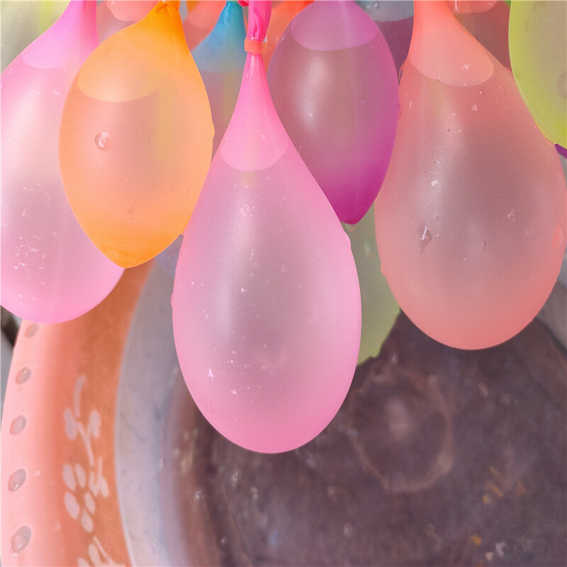 111 pçs/saco bolas de água cheias de balões de látex, balões de brinquedo em formato de balão para injeção rápida de verão, brinquedo