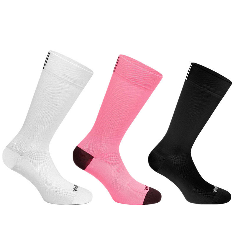New 4 Style Comfortable Breathable Road Bike Socks Men Women Rapha Cycling Socks Calcetines Ciclismo Compression Racing