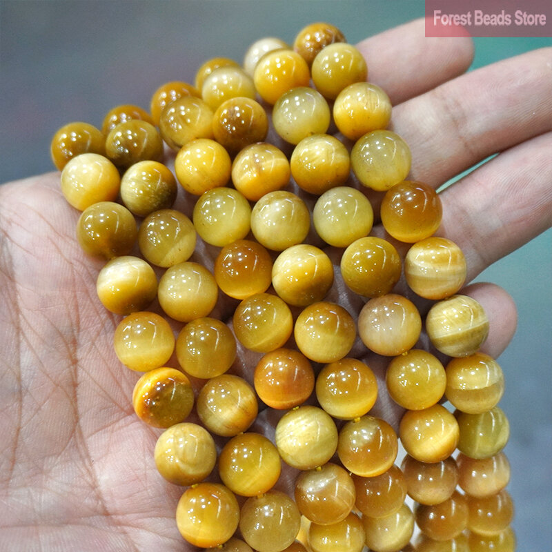 Natural Stone Beads Colorful Tiger Eye Agates Round Beads 15"Strand 6 8 10 12MM Diy Charms Bracelet Necklace for Jewelry Making