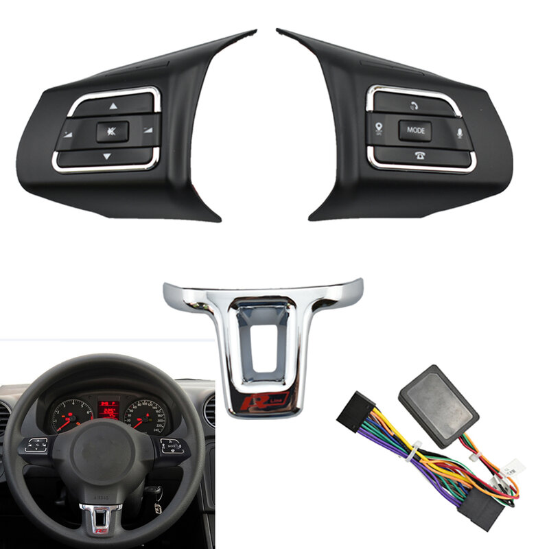 BINGWFPT кнопка рулевого колеса переключатель громкости кнопка аудио переключатель телефонная кнопка для VW Jetta golf polo passat втулки автомобильные аксессуары