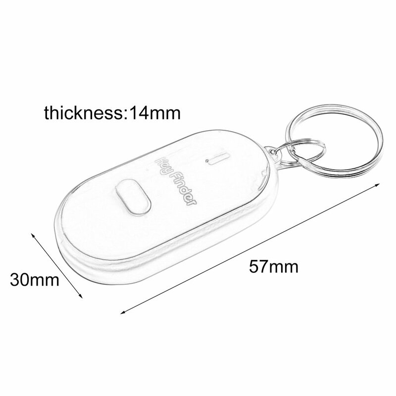 Tragbare Anti Verloren KeyFinder Alarm Brieftasche Pet Tracker Smart Blinkende Piepen Remote Locator Keychain Tracer Schlüssel Finder LED