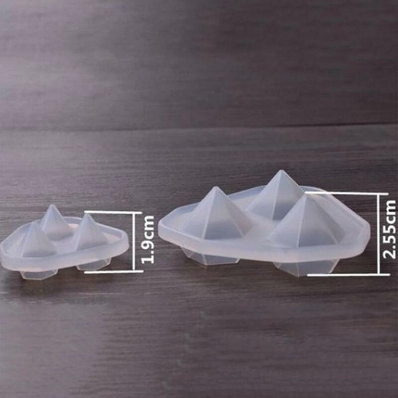 3 In 1 Transparent Silicone Diamond Mold Decorative Craft DIY Cutting Shape Type Epoxy Resin Molds for Jewelry Making Tool