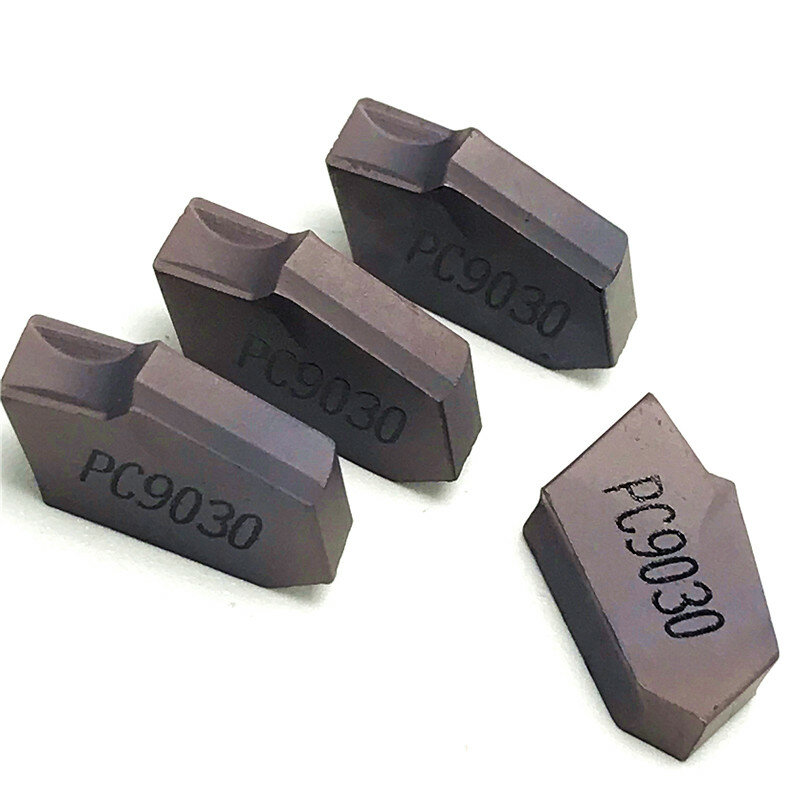 Slotted Carbide Inserts Parting and Grooving Metal Tool, Torno Grooving Turning Tool, SP200, SP300, SP400, PC9030, NC3020, NC3030