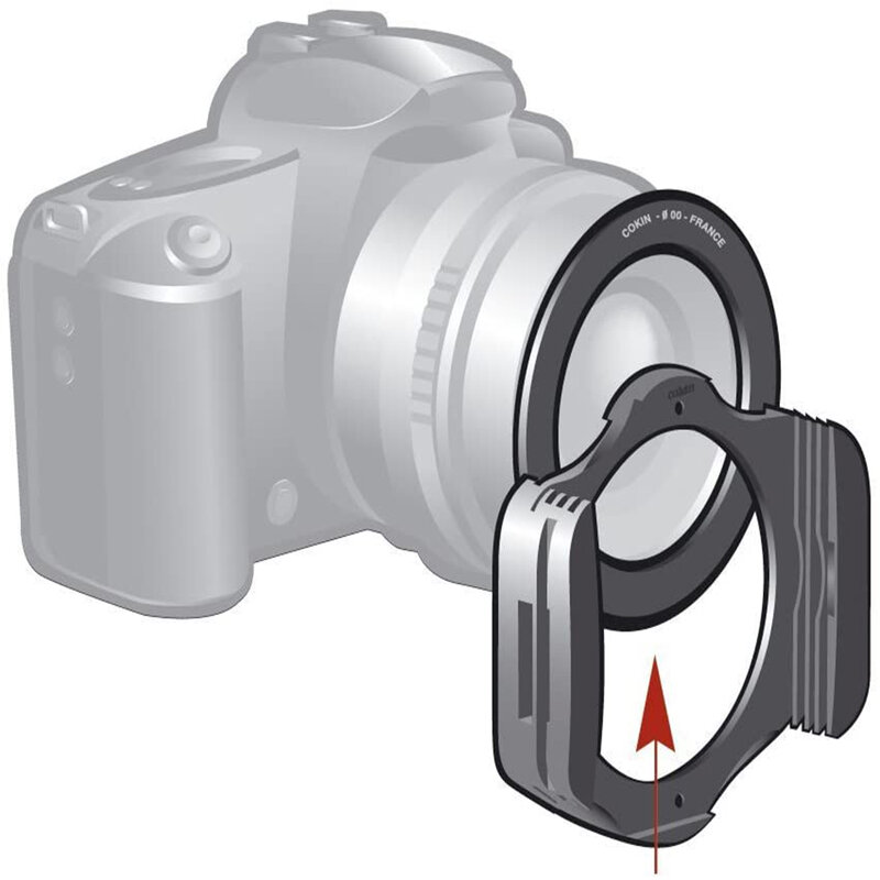 Adaptador de anillo de 9 tamaños, objetivo Filtro de campana, soporte para Cokin P, Canon, Nikon y Sony, 49, 52, 55, 58, 62, 67, 72, 77 y 82 mm