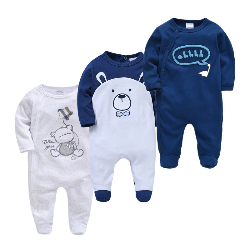 Monos para niña recién nacida, pijamas de manga larga para primavera y otoño, ropa de algodón para bebé, trajes infantiles
