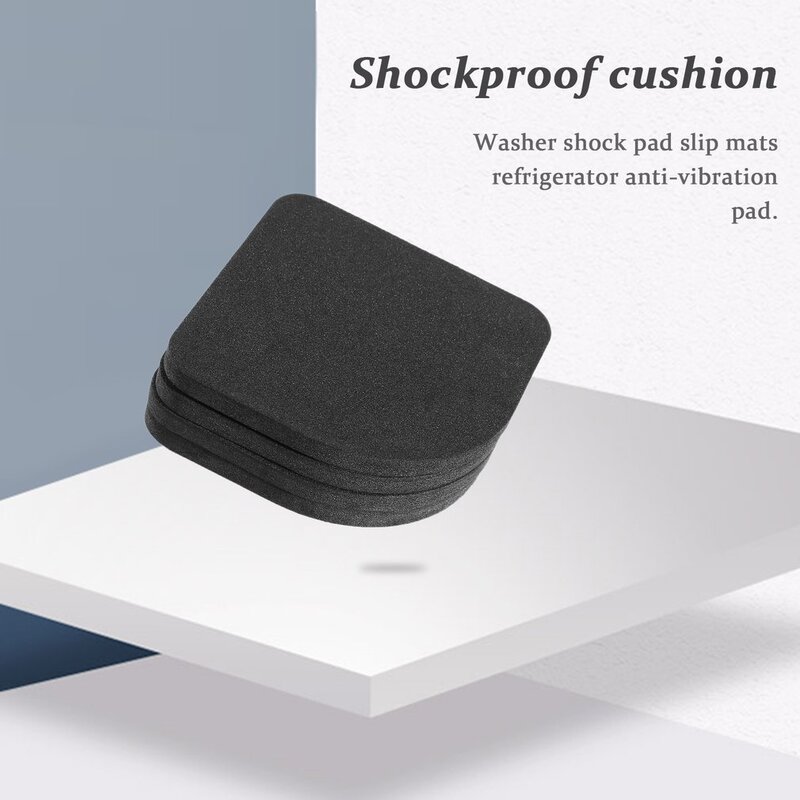 4 pezzi rondella Shock Slip Mat s riduzione frigorifero Anti-vibrazione Pad antirumore lavatrice tappetino antiurto