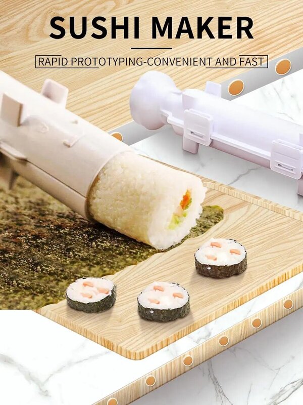 Szybkie do robienia Sushi Roller foremka do ryżu warzywa mięso Rolling gadżety DIY Sushi urządzenie maszyna do robienia naczynia kuchenne