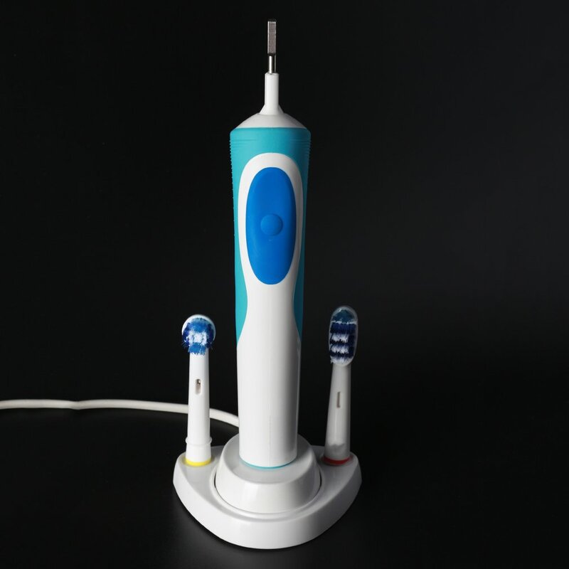 ไฟฟ้าแปรงสีฟันผู้ถือแปรงสีฟัน Stander ฐานรองรับ2หัวแปรงฟันฐาน Charger Hole