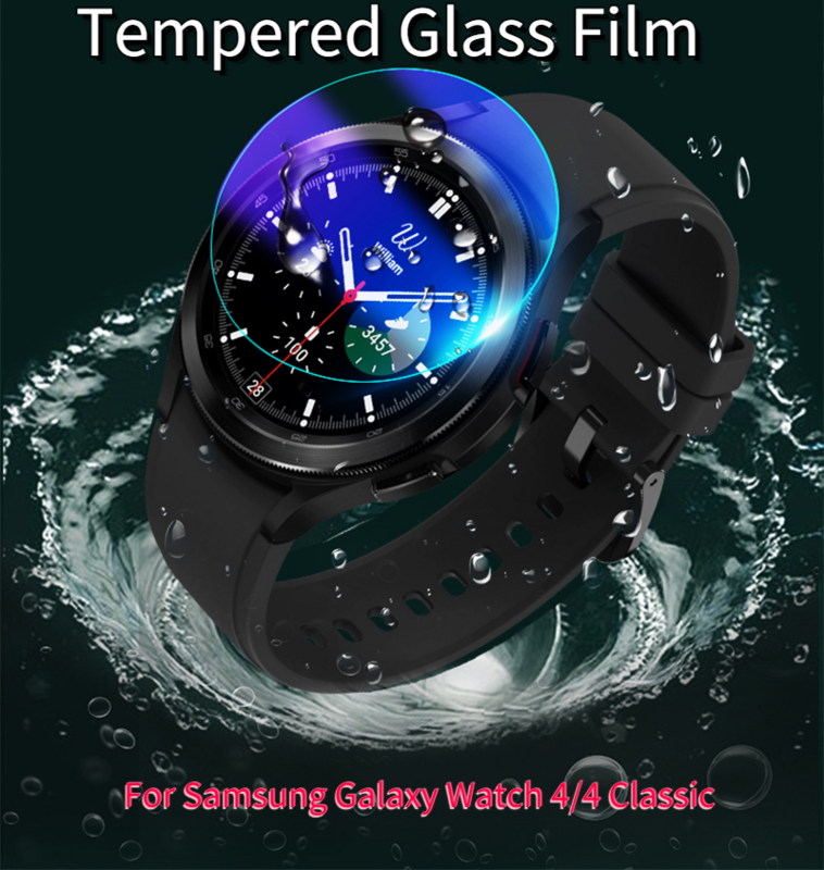 กระจกนิรภัยสำหรับ Samsung 4 40มม.44มม.หน้าจอโพลิเมอร์เต็มรูปแบบสำหรับ Samsung Galaxy 4 Classic 42มม.46มม.HD ฟิล์ม