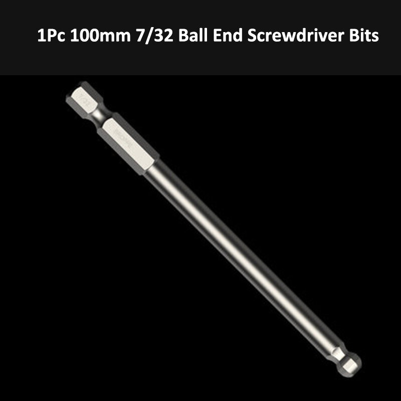 Tonsiki 1Pc 100m Ball End Screwdriver Bit SAE Allen Wrench Drill Bit S2 Hex Bit Set Magnetic Hex Key Allen Screwdriver Bits