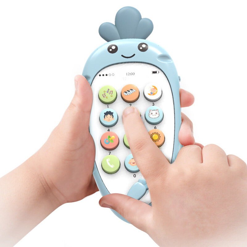 Baby Cellphone Early Education Toy Music With Teether Practice Learning Mobile Phone Toy Chrismtas Gifts