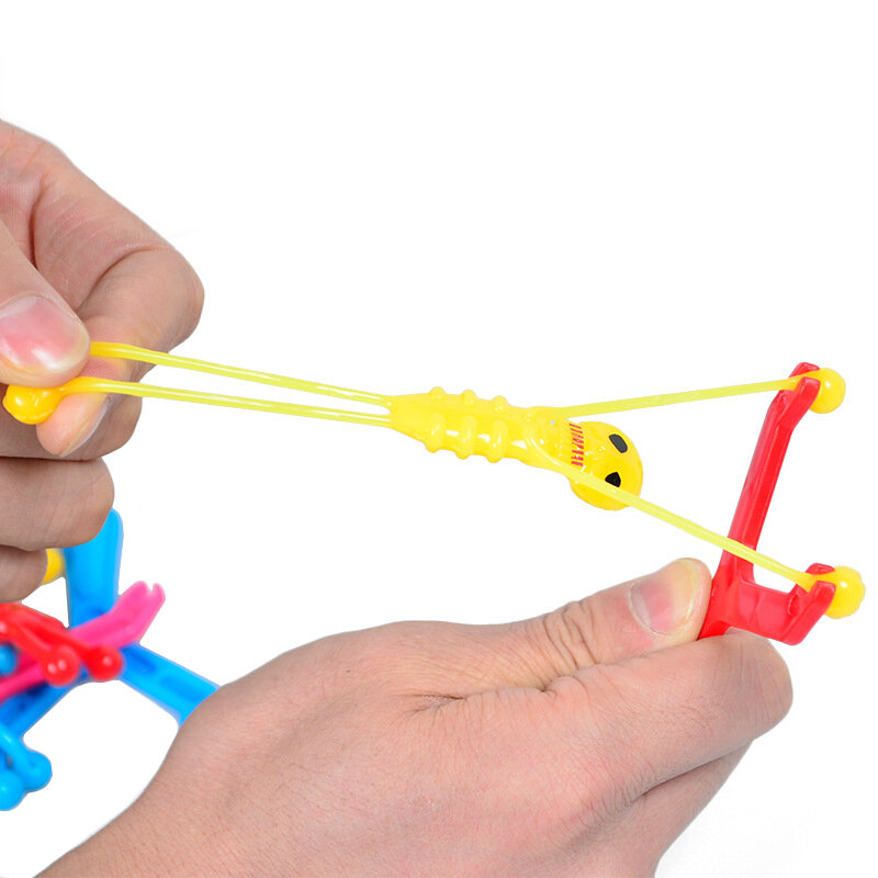 6 stücke kinder Spielzeug Kunststoff Katapult Skeleton Mann Dekompression TPR Release Druck Klassische Spielzeug Kinder Junge Neuheit Geburtstag Geschenk