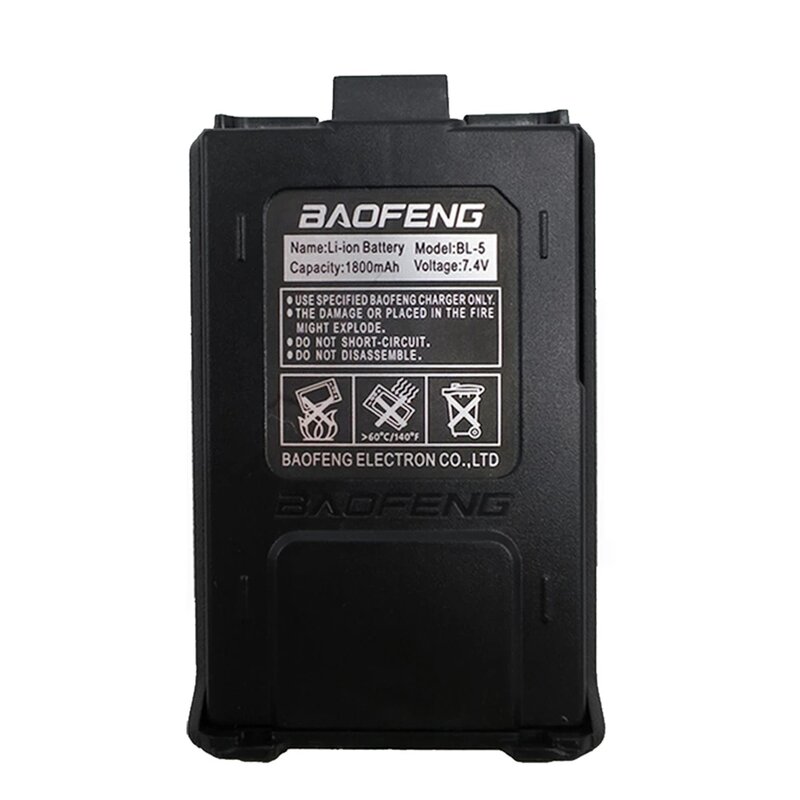 Baofeng-batería de ion de litio para walkie-talkie, accesorios de Radio bidireccional, UV5R, 1800mAh, 7,4 V, UV-5R Original