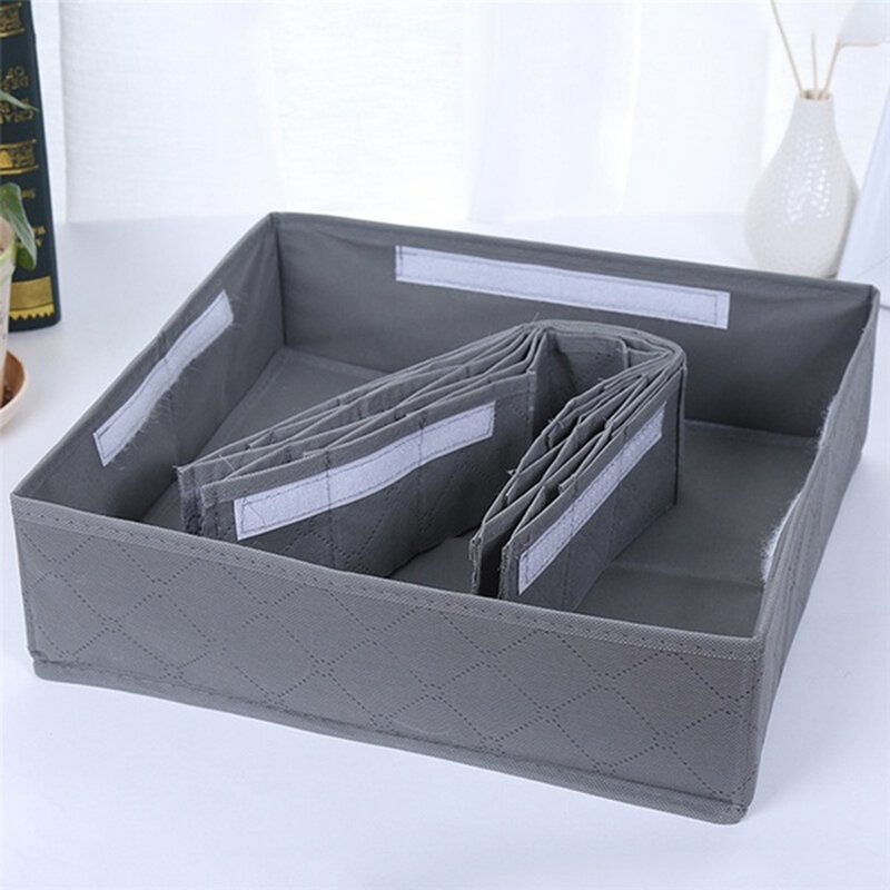 30 Grids Folding Detachable Underwear Socks Storage Box Drawer Organizer Case