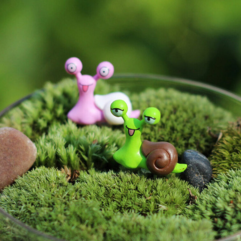 1/pcs  DIY Ladybug Animals Miniatures Figurines Mini Craft Figurine Plant Pot Garden Ornament Miniature Fairy Garden Decor