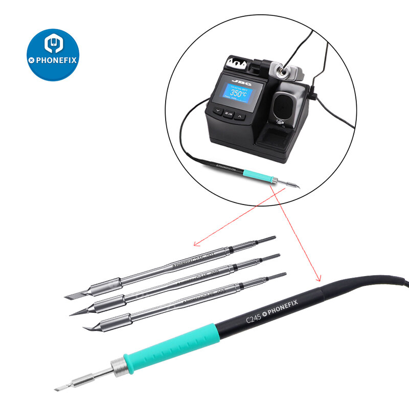 OEM C245 Soldering Iron Tips Cartridges Knife/Conical/Bent Conical for JBC T245-A /CD-2SD /CD-2SHE/Jabe UD1200 Soldering Station