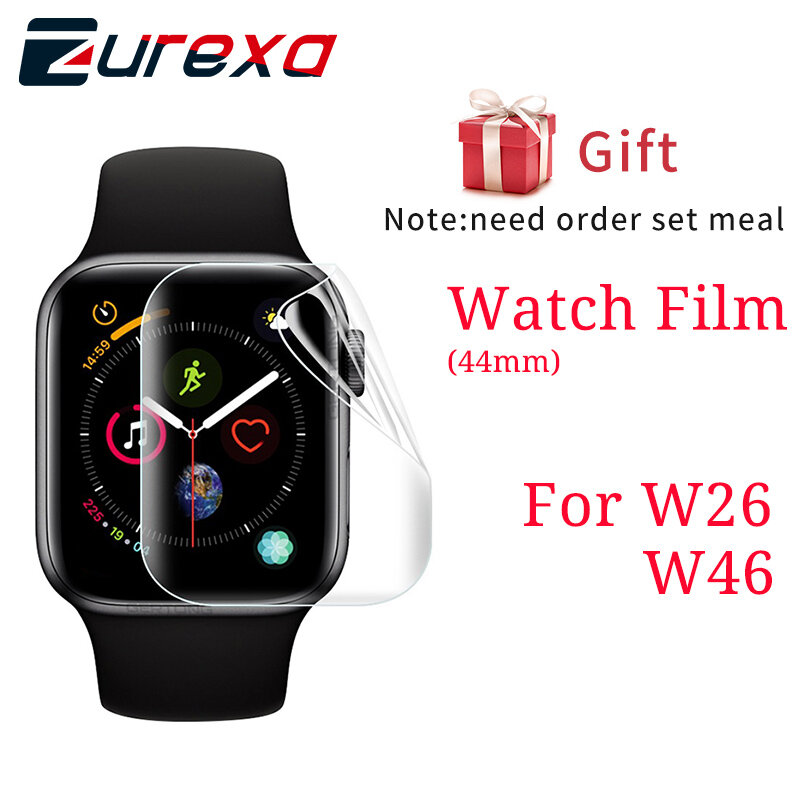 1pcs Ultra Thin HD Protective Films For IWO W26 W46 Smart Watch Full Screen Protector Films Smartwatch Accessories Clear Cover