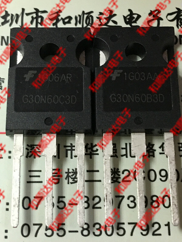Original nuevo/2 piezas/G30N60C3D HGTG30N60C3D TO-247 600V 63A
