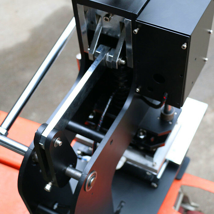 Máquina de grabado Manual de cuero ZY-180, estampador en caliente, con efecto de golpes