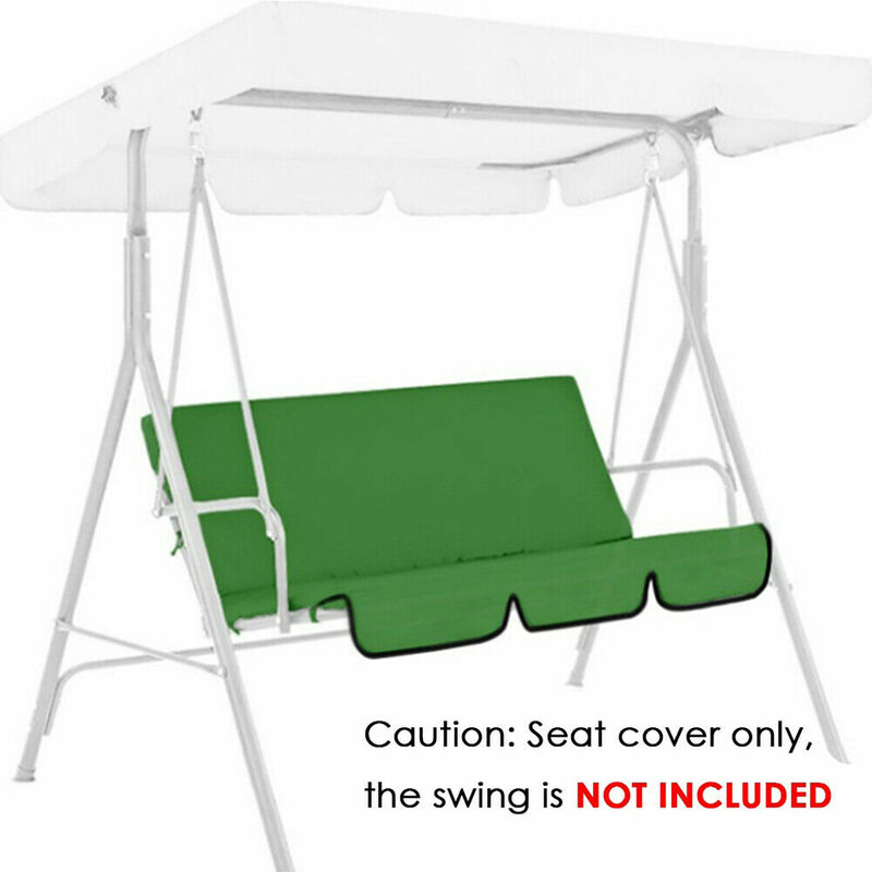 3 Seat Swing Canopies Seat Cushion Cover Set Patio Swing Chair Hammock Replacement Waterproof Garden (No Swing Chair)