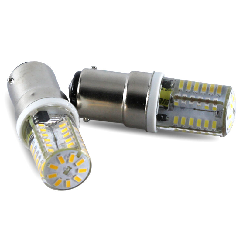 アンプルb15 led電球 12 v 3 ワット超B15Dためのエネルギー節約ランプミシンボート装飾照明 12 ボルトミニホームシリコン光