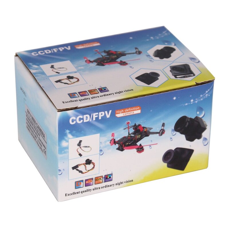 Mini câmera fpv hd 2.1 tvl com atualização hd, lente pal/ntsc, baixa latência com osd para rc, fpv, parte de drone de corrida