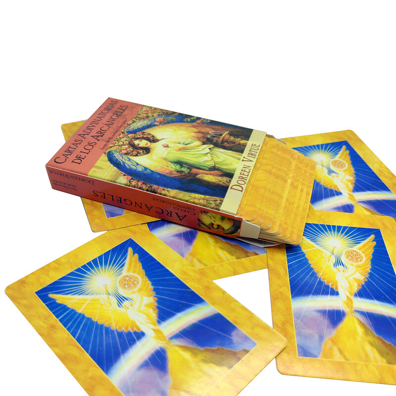 Tarot-スペイン語アラビア語のタロットカード,フランス語,ドイツ語,英語版タロットデッキ78枚のカード。初心者のためのタロットカード