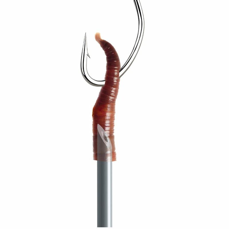 Quick Earthworm Hooking เข็มหมุดสแตนเลสเครื่องมือตกปลาเหยื่อตะขอไม่มีหลบหนี20ซม.