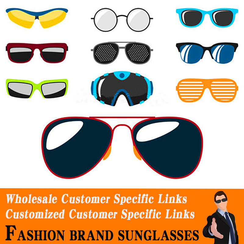 Sonnenbrille Großhandel Custom Marke Brillen-Kunden Spezifische Zahlung Links
