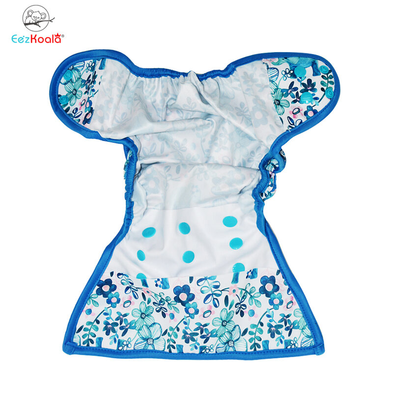 EezKoala – couche-culotte en tissu écologique pour bébé, lavable, imperméable, réutilisable, ajustable, avec poche