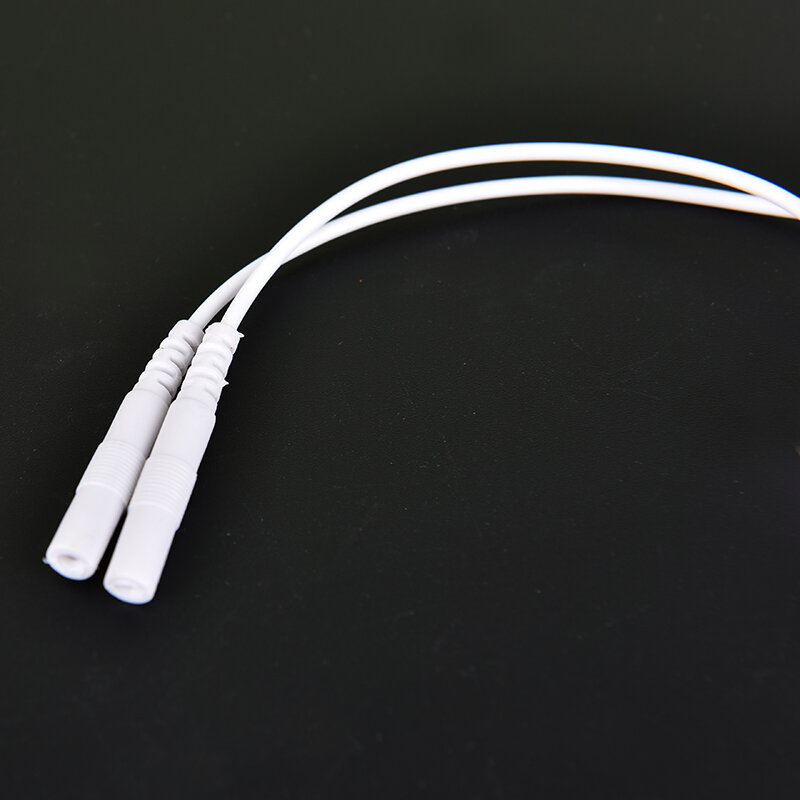 2 uds. Clip de alivio del dolor de oído Tens 2,0mm Pin Electrodo de pezón de pecho Cable de conexión ayuda para dormir para masajeadores clips de oreja