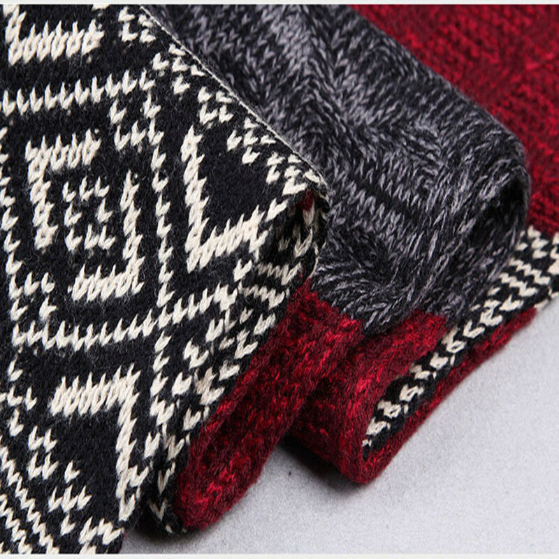 2021 Winter Paar Warme Lange Breien Sjaal Mannen Koreaanse Mode Nieuwe Wol Gestreepte Dikke Sjaals Voor Meisje En Jongen studenten